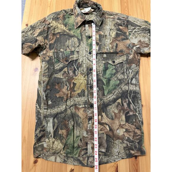 ReadHead Mens Short Sleeve Button Down Camo Shirt Small - Picture 2 of 7
